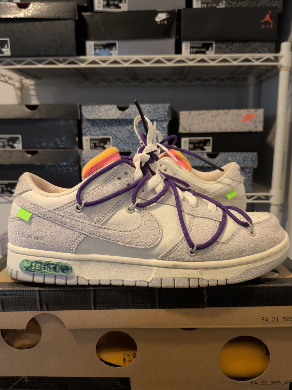 Off White Nike Dunk Low - Lot 15 - Pre Owned