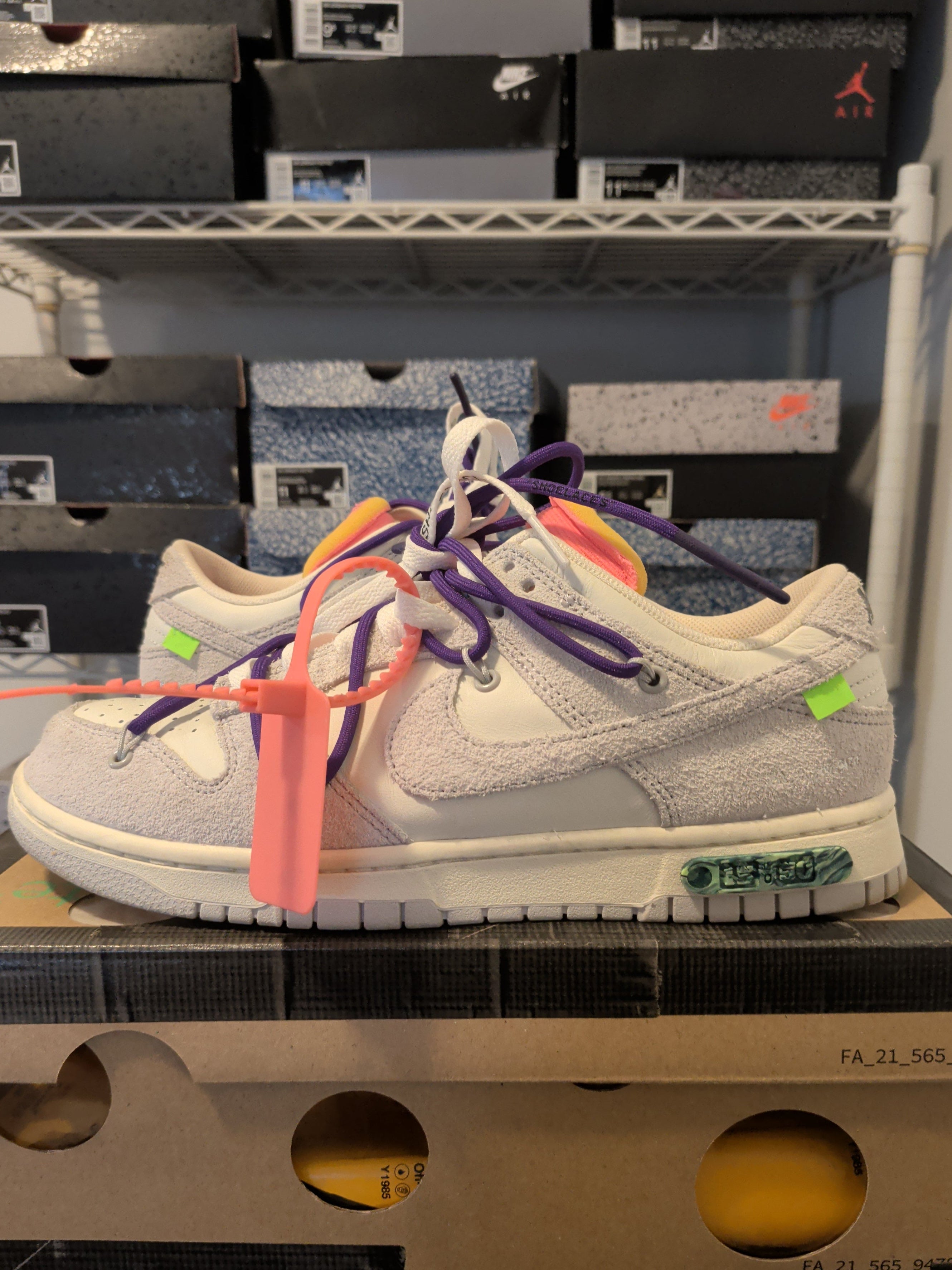 Off White Nike Dunk Low - Lot 15 - Pre Owned