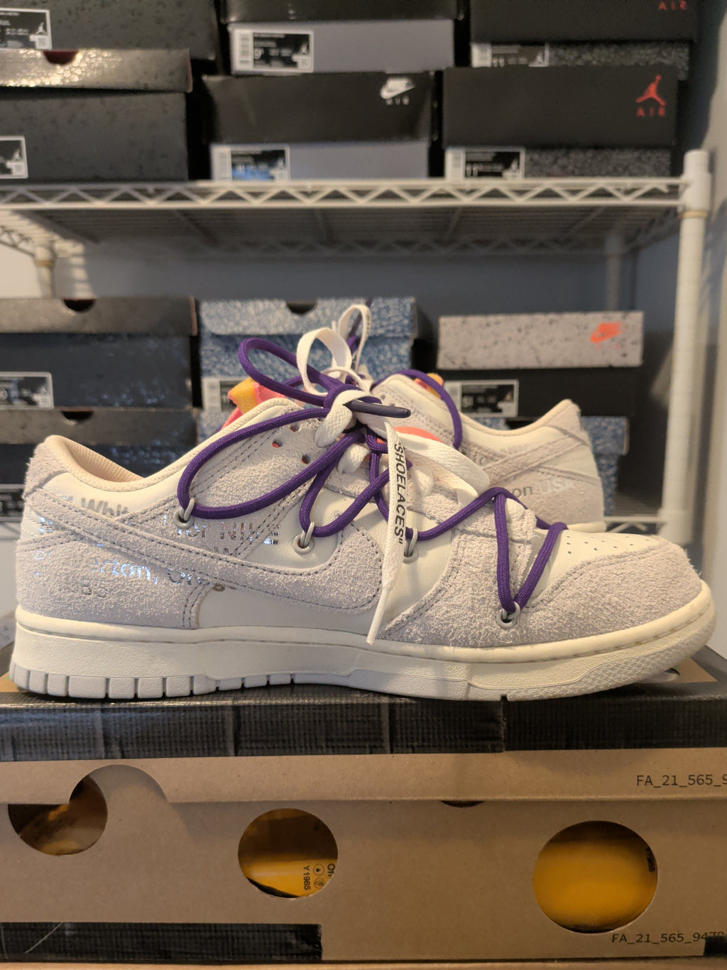 Off White Nike Dunk Low - Lot 15 - Pre Owned